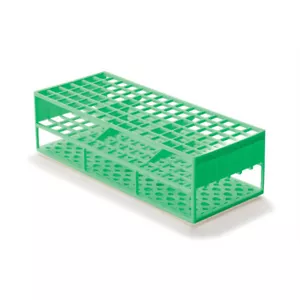Laboratory Test Tube Racks for 13mm Test Tubes, Green 2 pk - Picture 1 of 1