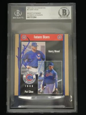 1998 Chicago Cubs Fan Convention #21 Kerry Wood BAS Authentic Auto "1998 ROY - Image 1 of 2