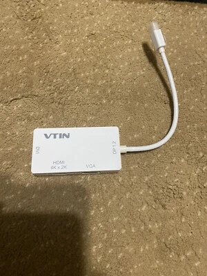 VicTsing Vtin 4K Mini DisplayPort to HDMI/DVI/VGA 3 in 1, thunderbolt Compatible - Image 1 of 4
