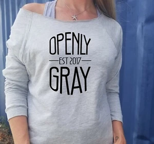 Abiertamente gris para mujer manga 3/4 Raglan divertido 2020 estrés cumpleaños regalo estilo de cabello - Imagen 1 de 6