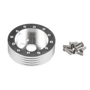 Silver 0.5" Hub for 5 & 6 Hole Steering Wheel to Grant 3 Hole Adapter Boss 1/2" - Picture 1 of 8
