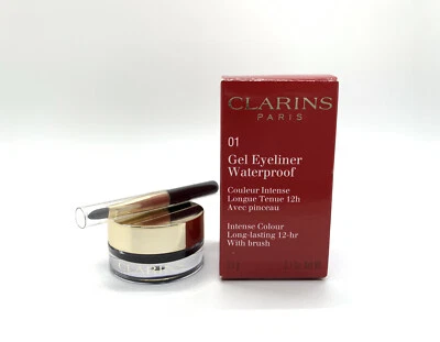 Clarins Gel Delineador de Ojos Impermeable con Cepillo #01 Negro Intenso 0.1 OZ Foto 1 de 4