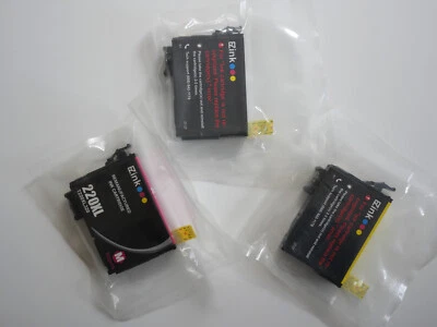 3 pcs 220 XL T220XL for Epson Ink Cartridges WorkForce WF-2660 WF-2750 XP-420 - Image 1 of 4
