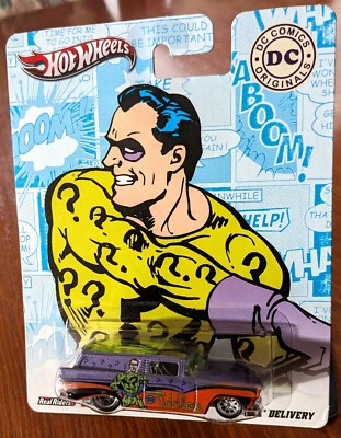 2011 BATMAN Hot Wheels DC Comics PREMIUM the RIDDLER 8 CRATE DELIVERY MOC - Image 1 of 4