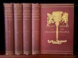A Short History of the English People, by John Richard Green (Four Volumes) - Imagen 1 de 1