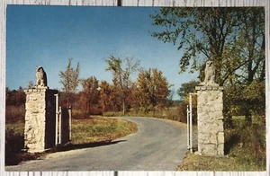 Gene Stratton Porter Memorial Rome City IN Wildflower Woods Entrance Postcard - Picture 1 of 2