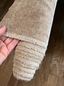 Upholstery Fabric Remnant - 57"x 148" (aprox. 4yards) Solid Beige - Soft texture - Picture 1 of 8