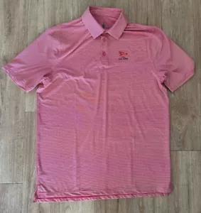 US Open Golf Polo Shirt Official 123rd LACC 2023 Men’s Large Pink Stripes - Picture 1 of 9