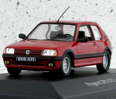 PEUGEOT 205 GTi 1,6 - 1984 - red - Atlas 1:43 - Immagine 1 di 4