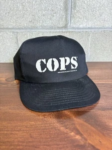Vintage 1996 Cops TV Television Show Promo Headmost Snapback Hat Cap Black - Picture 1 of 5