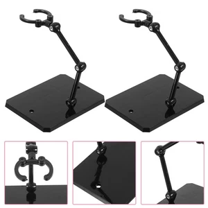 2 Pcs Adjustable Plastic Action Figure Stands Display Holder for Model - Picture 1 of 12