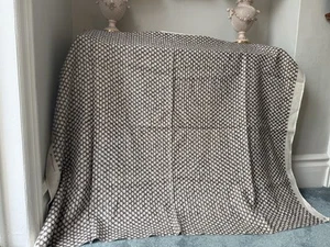 Fermoie Linen Remnant, Wicker N-107 134cm X 1.1m Heavy Linen Upholstery Plum - Foto 1 di 7