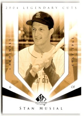 Stan Musial 2004 SP Legendary Cuts #109 St. Louis Cardinals - Image 1 of 2