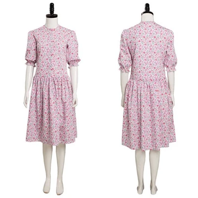 Beetle-Juice Barbara Pink Dress Cosplay Costume Women's Halloween Carnival Suit - Image 1 of 4