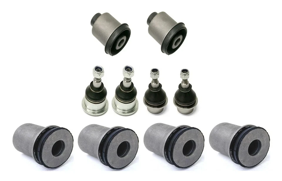 Buchas e juntas esféricas dianteiras inferiores + superiores do braço de controle para Jaguar XJ8 XJR 98-03 - Imagem 1 de 1