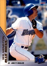2007 Wilmington Blue Rocks Choice #5 Brett Bigler Santa Ana California CA Card