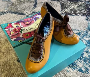 Poetic License London Backlash Mustard leather shoe's "ON SALE" - Picture 1 of 6