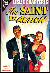 Leslie Charteris THE SAINT IN ACTION Avon Books #463 1952 Like New - Picture 1 of 3