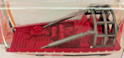 Matchbox Red and White Rescue AirBoat, from 2000, New on it's Card Air Boat. - Image 1 of 4