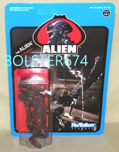 ALIEN BLOODY OPEN MOUTH ZENOMORPH ReAction 3.75" Figure Super7 BLUE CARD - Picture 1 of 9
