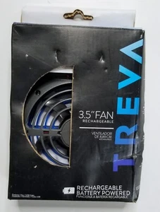TREVA 3.5" Fan 2 Speeds Battery Powered NO AC Adapter Cord - Picture 1 of 2