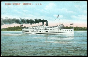 PALACE STEAMER MONTREAL POSTCARD - Imagen 1 de 1