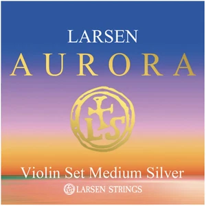 Larsen Aurora violin string set 4/4 MEDIUM SILVER D Made in Denmark free postage - Picture 1 of 3