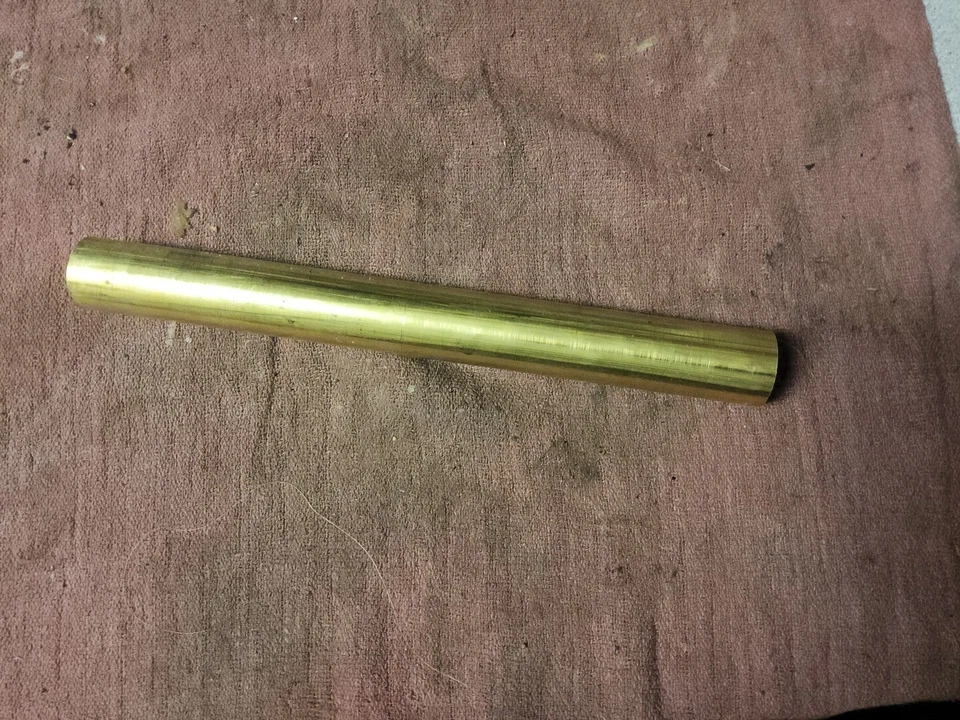7/8" C360 BRASS ROUND ROD 8" long Solid .875" New Lathe Bar Stock  H02 1/2 Hard - Image 1 of 1