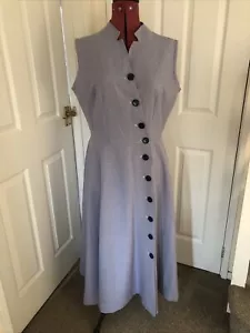 Ladies Handmade wrap Over Front Dress lilac 40” Chest - Picture 1 of 8