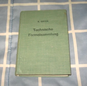 Rare 1956 Book TECHNICAL FORMULA COLLECTION Kurt Gieck Technische Formelsammlung - Picture 1 of 1