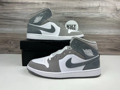 ***Zapatos Nike Air Jordan 1 Mid SE blancos grises fríos para hombre HF3216-100 NUEVOS Foto 1 de 4