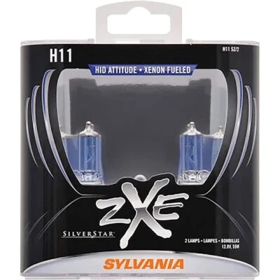 Sylvania Silverstar ZXE H11 55W Two Bulbs Head Light Low Beam Plug Play Halogen - Image 1 of 4
