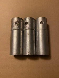 3 Silver BMX Freestyle 4.25" Pegs 3/8" Axle BMX Freestyle Pegs Vintage 20 24 26 - Picture 1 of 7