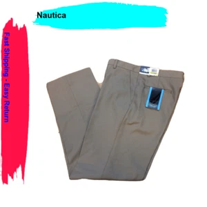 Nautica Kids Pants, Boys Herringbone D Taupe, Khaki, 10 Reg - Picture 1 of 1