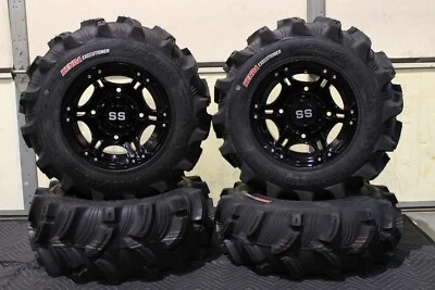 POLARIS SPORTSMAN 800 25" EXECUTIONER ATV TIRE & VIPER BLK WHEEL KIT POL3CA - Image 1 of 4