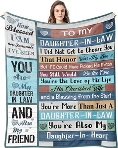 Daughter in Law Gifts,Gifts for Daughter in Law Blanket,to My Daughter in Law - Picture 1 of 8