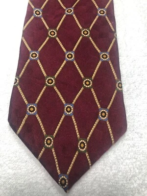 CORBATA NAUTICA HOMBRE BORGOÑA CON AZUL VERDE ORO NARANJA 4 X 57 Foto 1 de 4