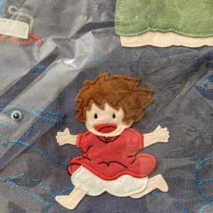 Familiar & Studio Ghibli Collabo Ponyo on the Cliff by the Sea Denim Bag Big - Imagen 1 de 4