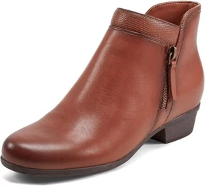 Brand New Rockport Women's Carly Bootie Ankle Boot Medium Natural Leather US 7 - Picture 1 of 6