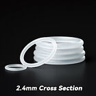 Food Grade O-Ring 2.4mm Cross Section Clear Silicone Rubber O Rings 8mm-60mm OD