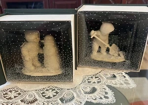 2 Dept. 56 Snowbabies "por qué no me hablas" "Mucho trabajo por hacer" - Imagen 1 de 6