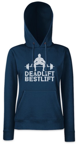 Felpa con cappuccio da donna Deadlift Bestlift sollevamento pesi personal coach curls