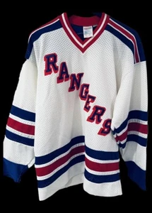 NY Rangers team jersey, gently worn, Mens XL, 25” pit-to-pit, CCM/Maska . - Picture 1 of 2