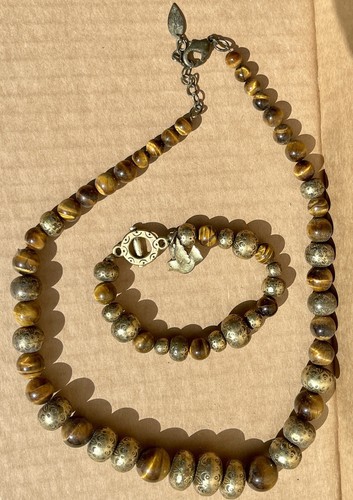 VETEMENTS Collana e Bracciale Acqua Fredda Creek Palline in Ottone Charm