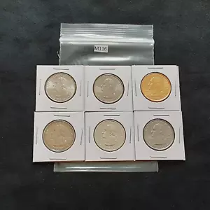 2000 Maryland State Quarters Set, 6 Different coins! 1 90% silver!! M116 - Picture 1 of 2