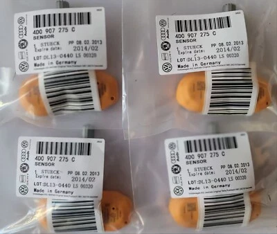 4x Tire Pressure Sensor TPMS 4D0907275C For Audi A8 Volkswagen Phaeton 433 MHz Foto 1 de 3