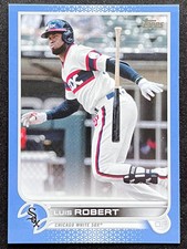 LUIS ROBERT 2022 Topps Series One /50 Father's Day Blue Parallel Card #107