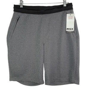 MSX Michael Strahan Shorts grau Strick Gr. M feuchtigkeitsableitend Quick-Dri Reißverschlusstaschen - Bild 1 von 10