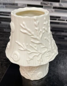 Vintage Yankee Candle Coral Reef Windlicht Teelichtschirm & Halter 3D Relief Rarität - Bild 1 von 11