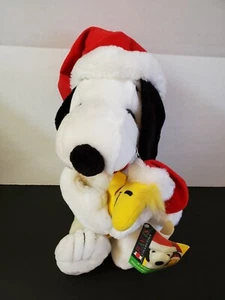 Kohls Santa Snoopy Holding Woodstock Applaus Plüschtier Kuscheltier Erdnüsse - Bild 1 von 8